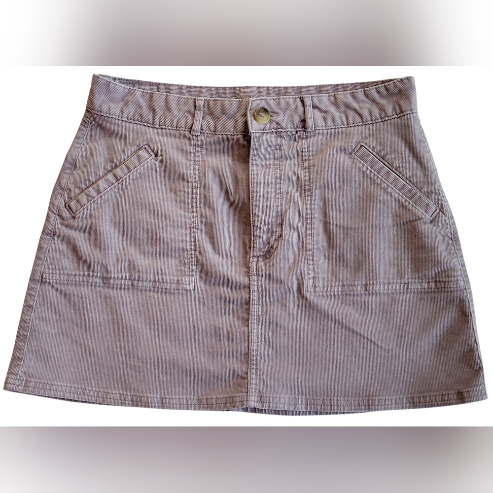 American Eagle Hi-Rise A-Line Corduroy Skirt - Size 10 Lavender